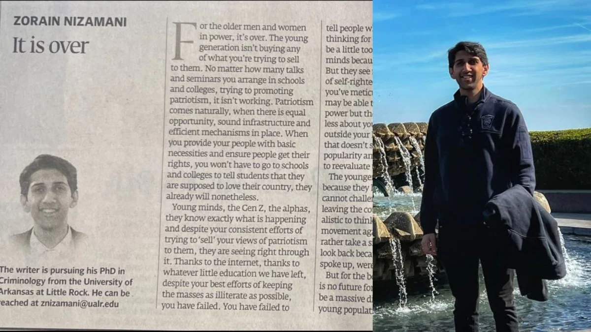 ‘सब खत्म हो गया’: पाकिस्तान की Gen Z पर एक डिलीट किए गए ऑप-एड ने ज़ोरैन निज़ामानी को चर्चा का विषय क्यों बना दिया