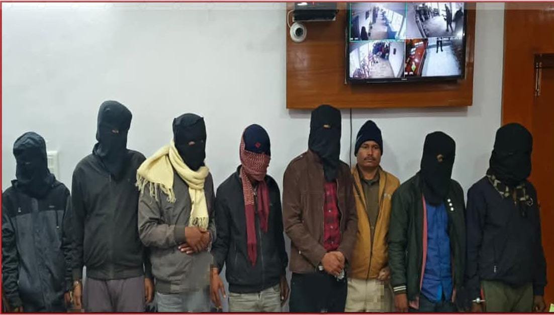 बिहार पुलिस ने 7 चोरों को गिरफ्तार किया, मधुबनी में मंदिर और घर में हुई चोरी के 6 मामलों को सुलझाया